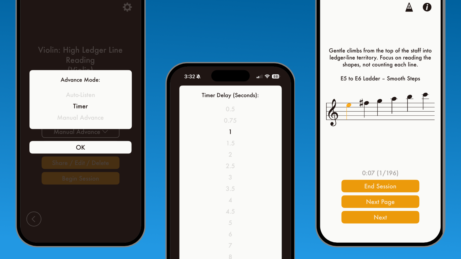 Practice Modes UI